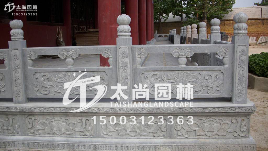 太尚雕塑，寺廟護欄
